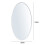 Living And Home (50*70) Oval Frameless Wall Mounted Mirror Decorative Wall Mirror with Bevelled Edges 6