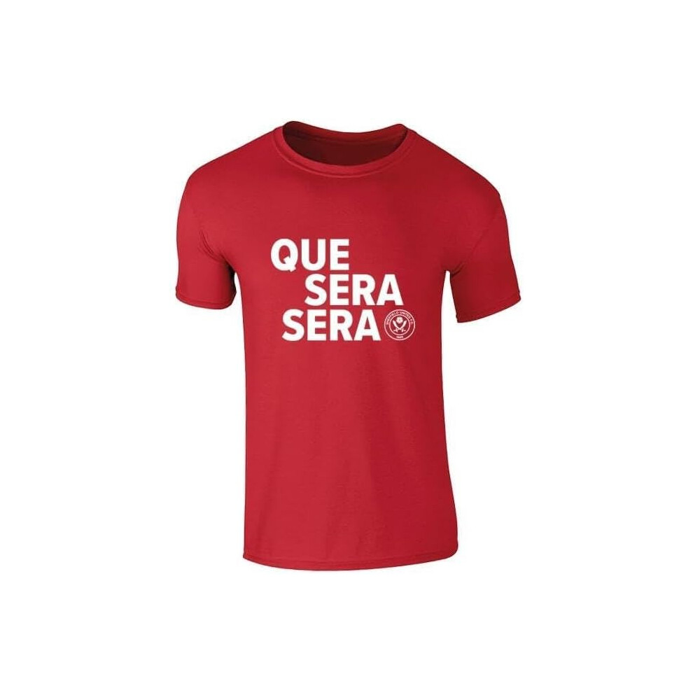 (LARGE) OFFICIAL SHEFFIELD UNITED QUE SERA T-SHIRT