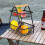 Living And Home Metal Basket Vegetable Fruit Egg Bowl Holder Spice Storage Rack Wooden Handle 2