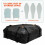 Living And Home Waterproof Car Roof Bag 443 Litres Cargo Top Carrier with Carry Bag Car Roof with Anti-slip Mat Roof Bags for Cars with Roof Bars/Rack/Rails 2