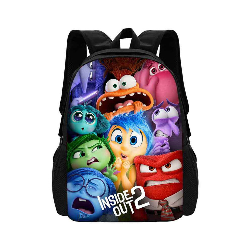 (Style R) Inside Out Cartoon Book Bag Backpack Kids Oxford Cloth Cotton Lining Fashion