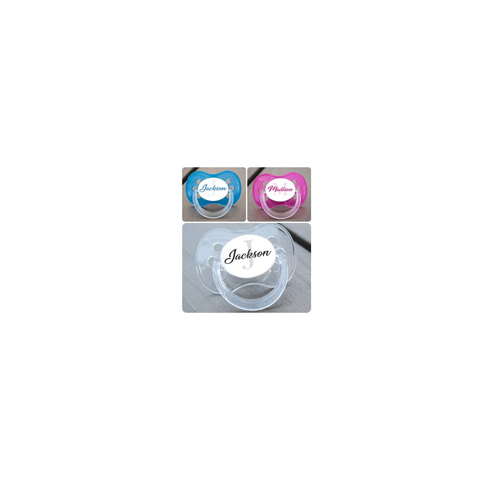Funky Dummy Personalised Dummy Pacifier Soother, All Teats, Sizes & Colours, Monogram