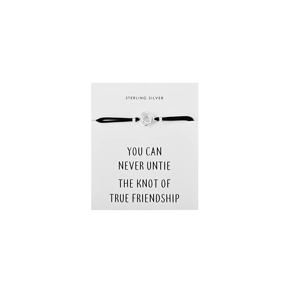 Philip Jones Jewellery Philip Jones Sterling Knot Quote Bracelet Silver