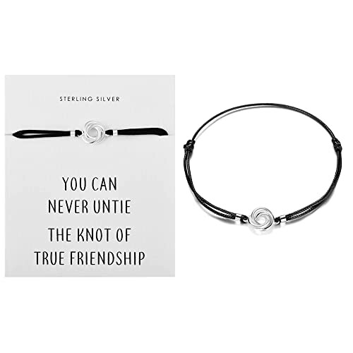 Philip Jones Jewellery Philip Jones Sterling Silver Knot Quote Bracelet 1