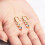 Philip Jones Jewellery Gold Plated Graduated Drop Earrings Created with Zircondia? Crystals 4