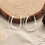Philip Jones Jewellery Sterling Silver Hammered Hoop Earrings 3