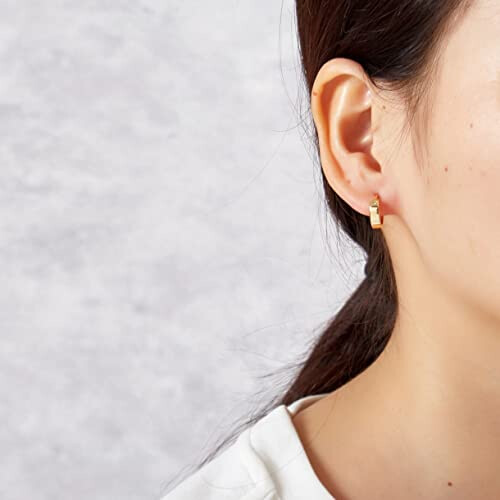 Philip Jones Jewellery Gold Plated Huggie Earrings 1
