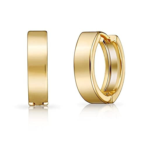 Philip Jones Jewellery Gold Plated Huggie Earrings