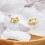 Philip Jones Jewellery Gold Plated Huggie Earrings 3