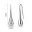 Philip Jones Jewellery Silver Plated Teardrop Earrings 5