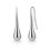 Philip Jones Jewellery Silver Plated Teardrop Earrings 1