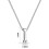 Philip Jones Jewellery Initial Necklace Created with Austrian Crystals - Letter I 5