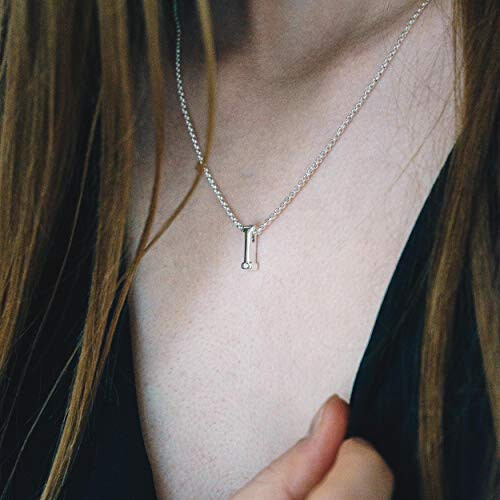 Philip Jones Jewellery Initial Necklace Created with Austrian Crystals - Letter I 1