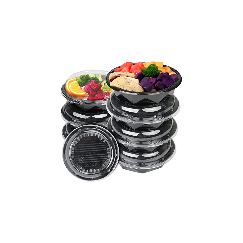 Photos - Other Tableware Surflyee 20PCS Plastic Food Containers with Lids, Plastic Serving Trays, Plastic Food Storage Trays with Airtight Lids, Serv