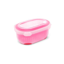 Addis 517626 Clip & Go Berry Salad 3 in 1 Lunch Fresh Food Box in Cherry Red, 14 x 20.5 x 9 cm