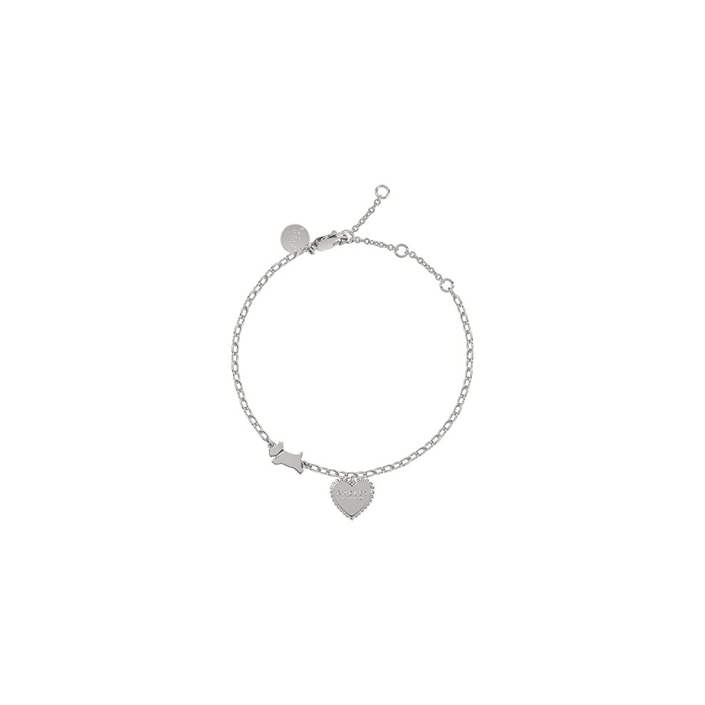 RADLEY Aqua Pura Ladies Silver Plated Bobble Heart Bracelet RYJ3121S One Size