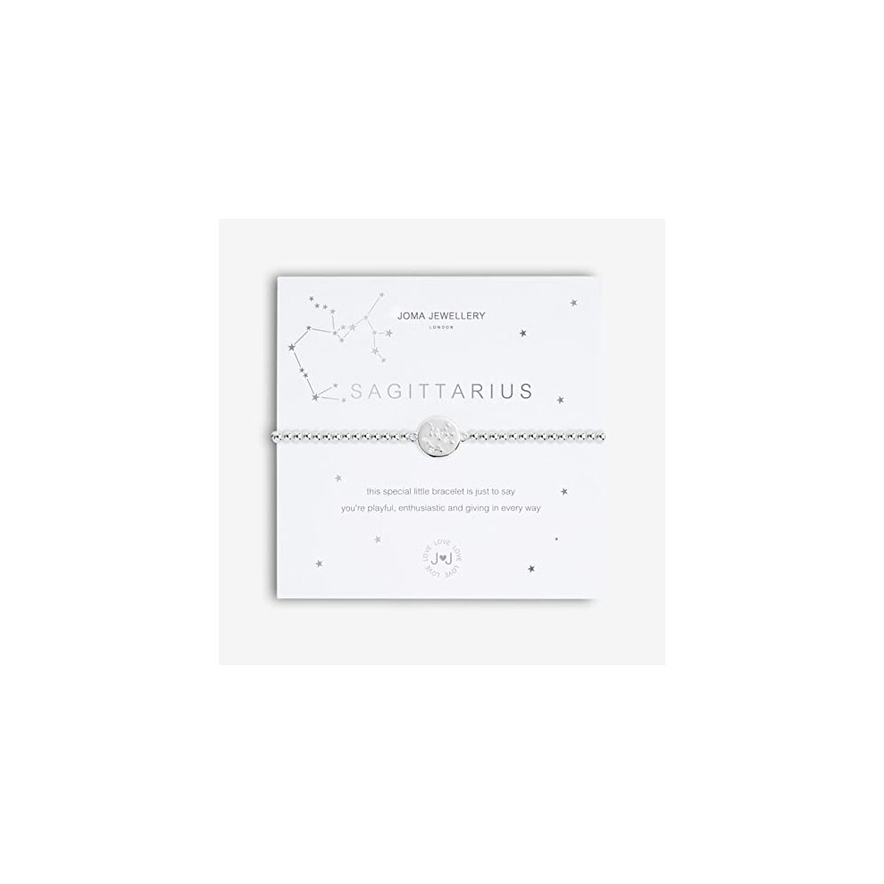 Joma Jewellery A LITTLE SAGITTARIUS November 22nd to December 21st Silver Bracelet