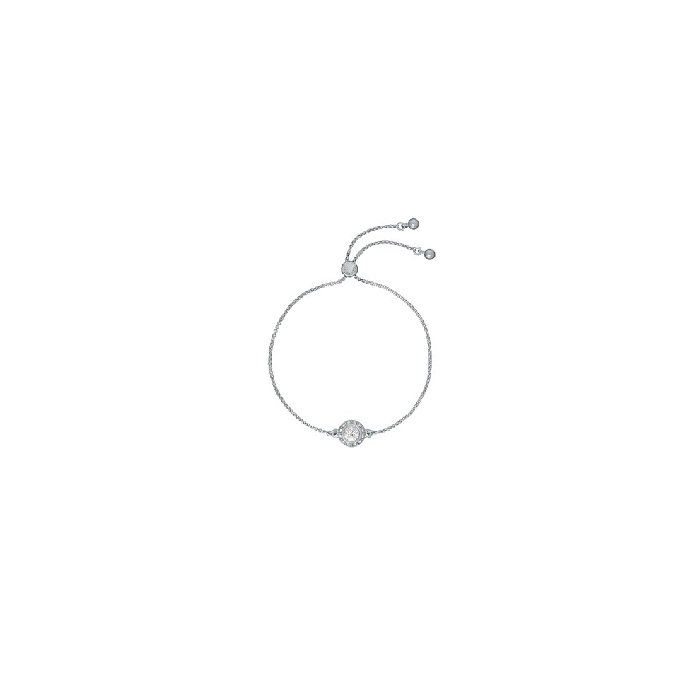 Ted Baker Soleta Solitaire Sparkle Crystal Adjustable Bracelet For Women ( Tone/Crystal) Silver