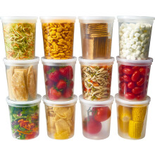 Zuvo 32oz Soup Containers with Lids (24 Pack), BPA-Free, Leakproof, Reusable for Meal Prep & Freezing