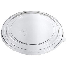 Thali Outlet - 50 x Clear Lids for Small 16oz - 500ml / Medium 26oz - 750ml Brown Kraft Salad Bowls Containers?