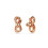 Swarovski Swarovski Hyperbola stud earrings, Infinity, White, Rose gold-tone plated 4