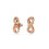 Swarovski Swarovski Hyperbola stud earrings, Infinity, White, Rose gold-tone plated 2