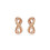 Swarovski Swarovski Hyperbola stud earrings, Infinity, White, Rose gold-tone plated 1