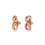 Swarovski Swarovski Hyperbola stud earrings, Infinity, White, Rose gold-tone plated 3
