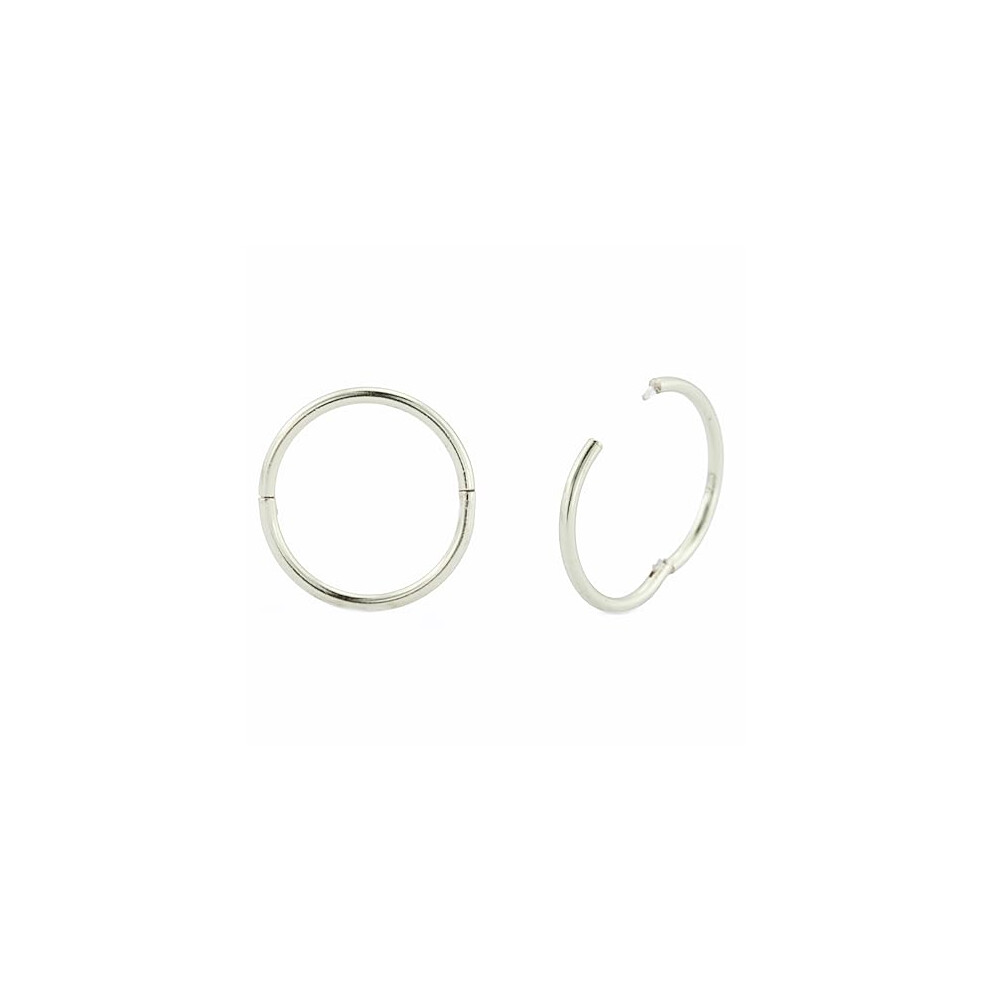 925 Sterling Silver Hoop Earrings - Small Thin Handcrafted - 8mm 10mm 12mm 14mm