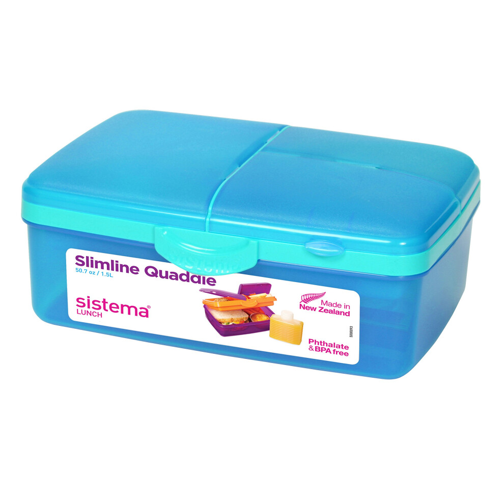 Sistema Lunch Slimline Quaddie - 1.5 L, Blue