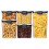 Sistema Sistema Ultra Square 5 Pack, Tritan, Clear/Black, Pack 3