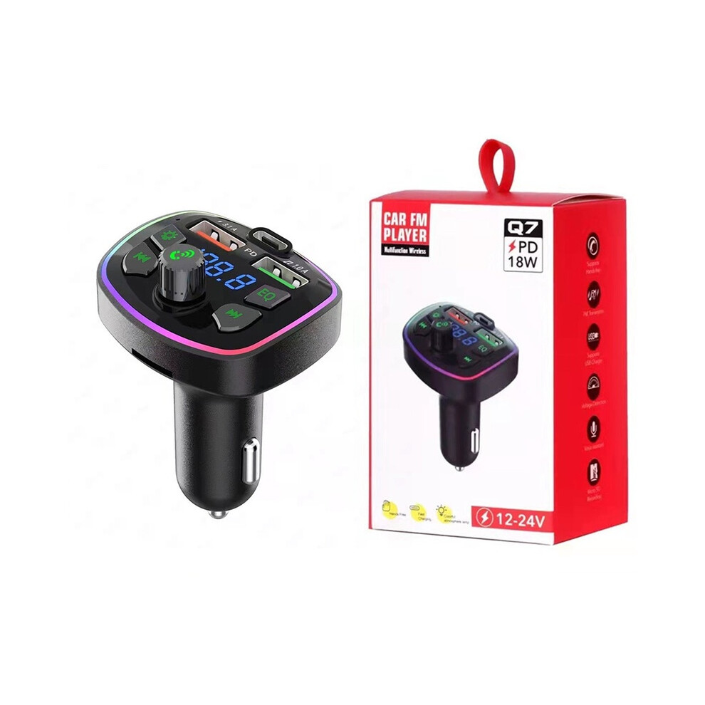 Car Mp3 Player Dual Usb Fast Charger Fm Bluetooth Receiver Bluetooth Compatible