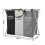 Living And Home 3-Section Foldable Laundry Basket with Aluminum Frame 6