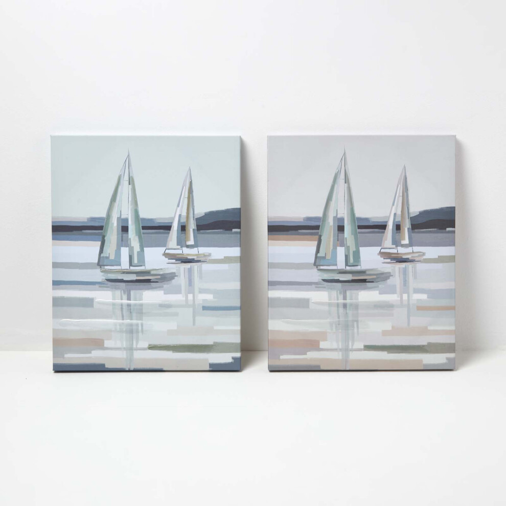 Decorative Wall Art Boats, Design Wall Decoration Set of 2