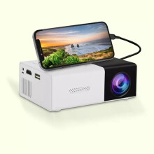 (Black) Mini Projector 4K Home Theatre Cinema Smart TV UK