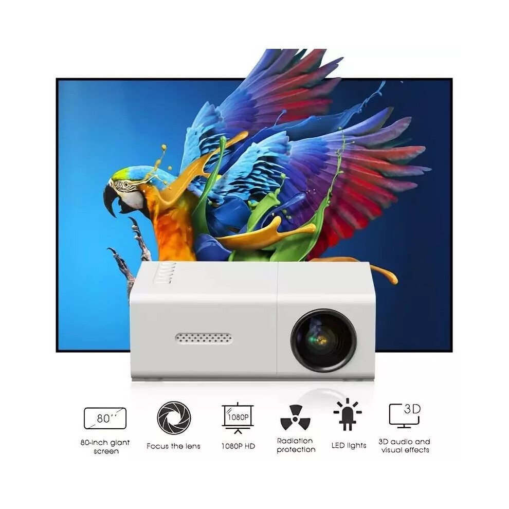 1080P Hd Mini Home Cinema Movie Theater Projector Portable Projector Multimedia 6942267627009