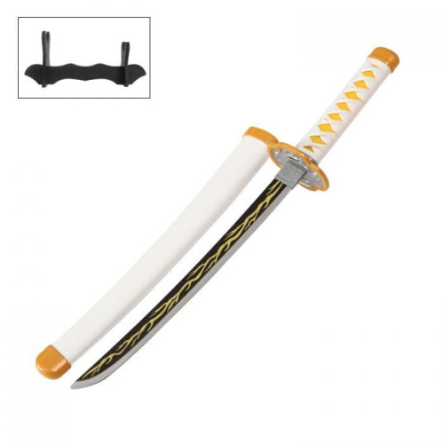 Demon Slayer Zenitsu Metal Mini Katana Sword 2
