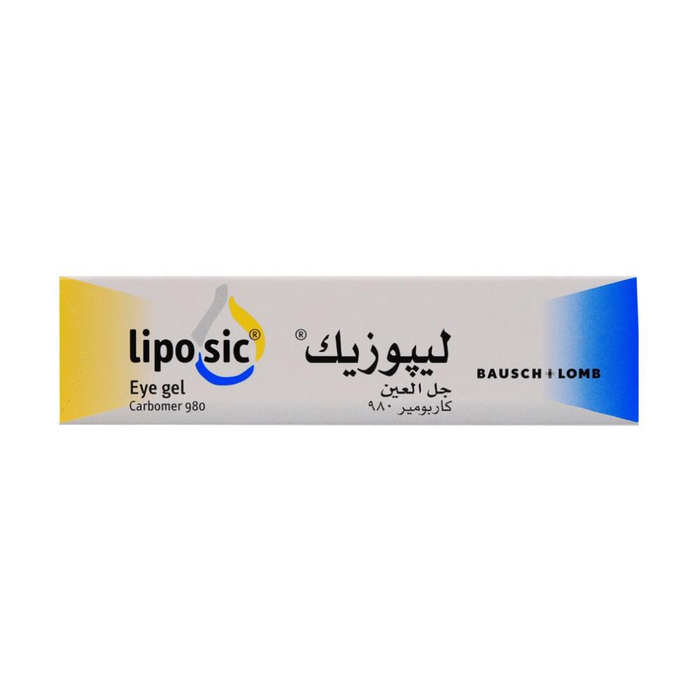 Liposic Eye Gel 10G | Dry, & Sore Eyes Treatment | Eye Hydrating | Fights Eye Infection | Eye Care | Suitable For Daily Use Red/Cream