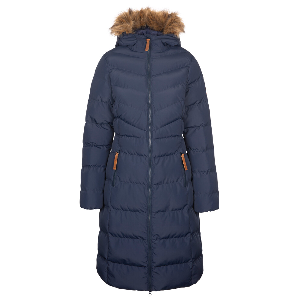 (18, Navy) Trespass Womens Padded Jacket Longer Length Audrey