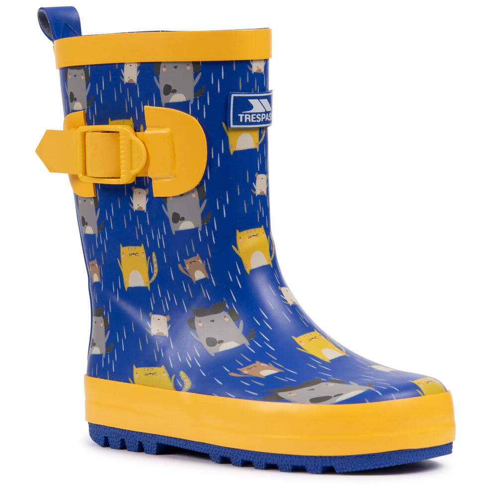 (2, Cats And Dogs) Trespass Kids Welly Boot Wellies Puddle