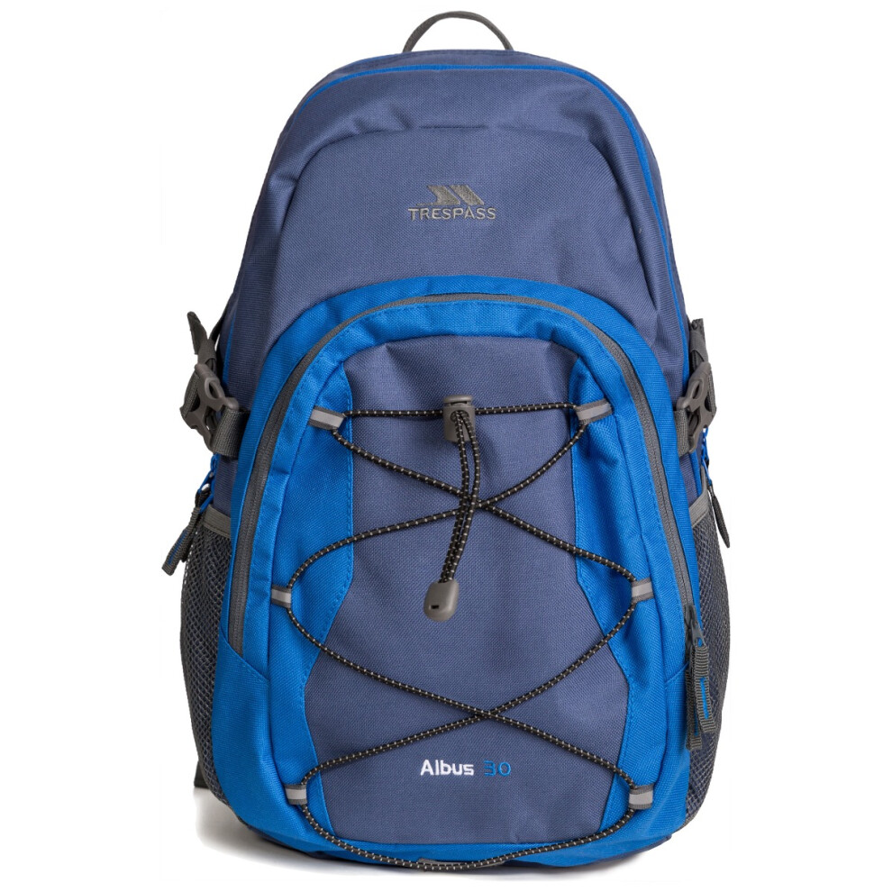 (EACH, Electric Blue) Trespass 30L Backpack Rucksack for Hiking Albus