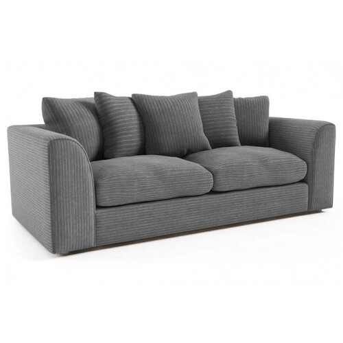 Byron Grey Fabric 3+3 Seater Sofa Set 1