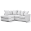 Byron Shark Fabric LHC Corner Sofa 1