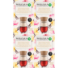 4 x Air Wick Botanica Electrical Plug In Diffuser (UK pin) & Refill - Vanilla & Asian Magnolia