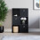 Vida Designs (Black, Black) Durham 6 Cube Shelf Drawer Bookcase with 3 Baskets 6