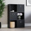 Vida Designs (Black, Black) Durham 6 Cube Shelf Drawer Bookcase with 3 Baskets 5