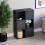 Vida Designs (Black, Black) Durham 6 Cube Shelf Drawer Bookcase with 3 Baskets 8