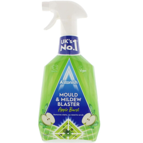 Astonish 2x Astonish Mould Mildew Remover Spray Blaster Apple Burst 750ml 1