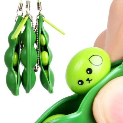 Sensorisch Groen Speelgoed Groene Bonen Fidget Bean Speelgoed 1