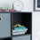 Vida Designs (Black, Grey) Durham 6 Cube Shelf Drawer Bookcase with 3 Baskets 7